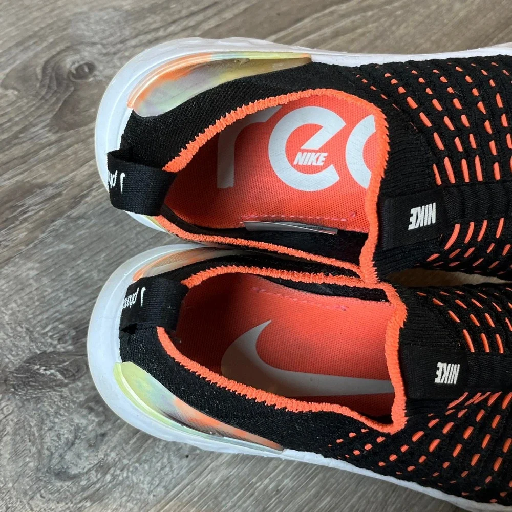 Nike React Phantom Run Flyknit 2 Running Shoe Black Mango Women 6.5 UK 4 EU 37.5